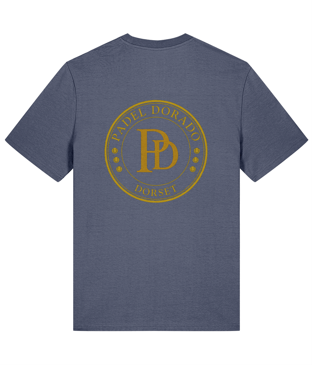 Padel Dorado text logo T-shirt