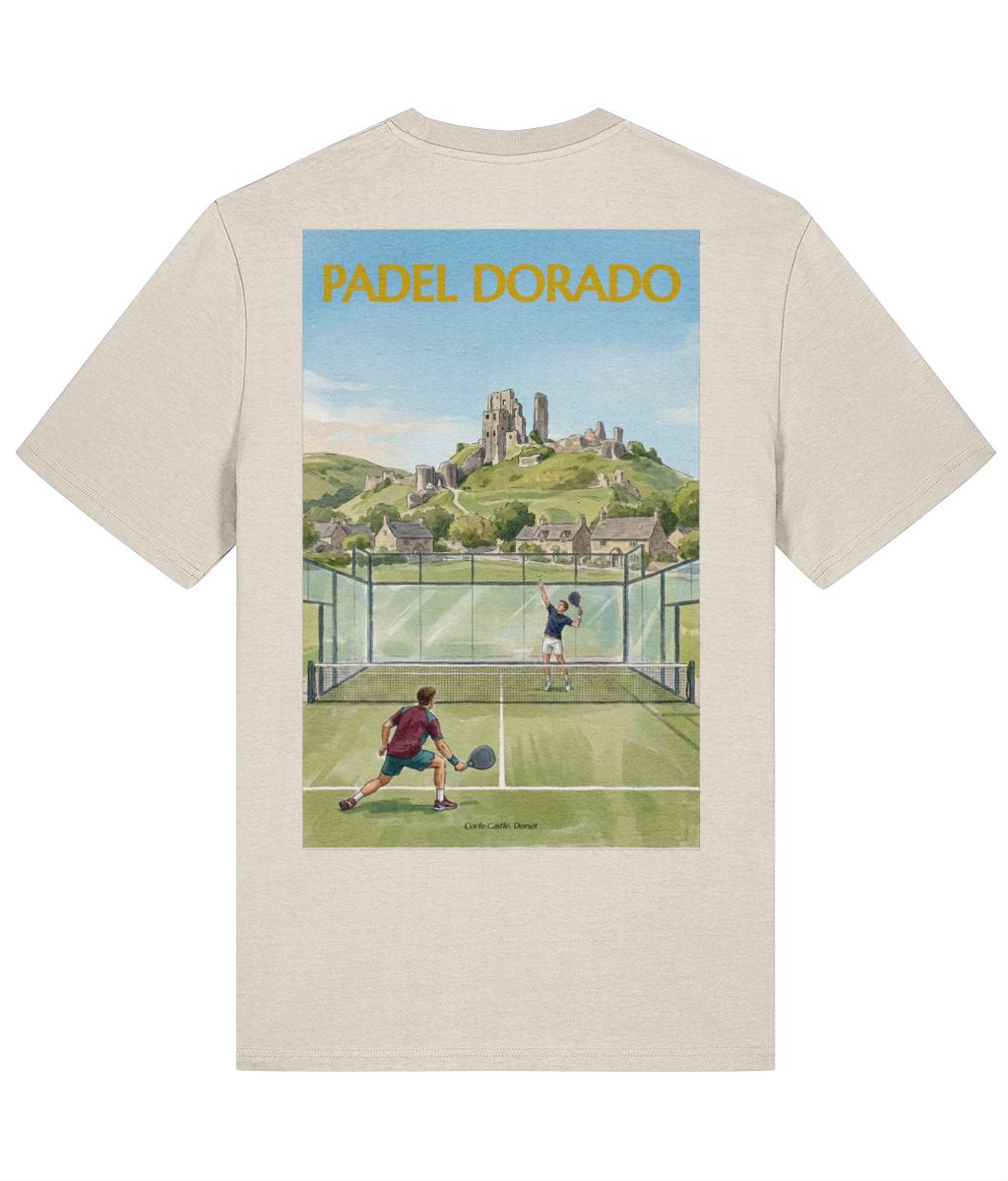 Corfe Castle Dorset padel graphic T-shirt